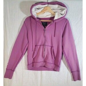 Abercrombie & Fitch Logo Zip Hoodie Women S Purple
